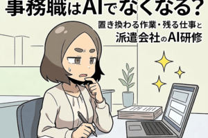 事務職はAIでなくなる？置き換わる作業・残る仕事と派遣会社のAI研修