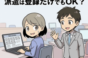 派遣は登録だけでもOK？