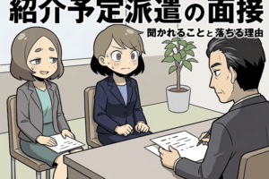 紹介予定派遣の面接で聞かれることと落ちる理由